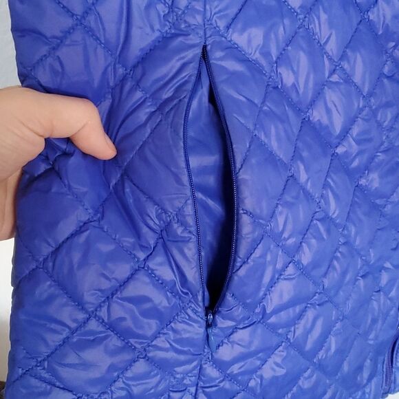 Torrid Cobalt Blue Diamond Quilted Puffer Jacket Size 2 - Picture 8 of 12
